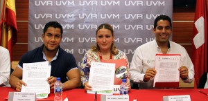Firman convenio de colaboración COVER y UVM rumbo a Veracruz 2014