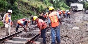 Descarrilan 5 vagones en Cuichapa; no hubo lesionados, ni afectaciones: PC