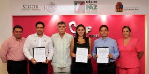 Firma DIF Quintana Roo convenio con IMSS, ISSSTE y SESA para el registro de nacimientos