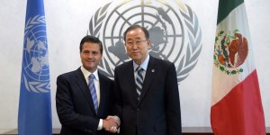 El Presidente Enrique Peña Nieto se reunió con el Secretario General de la ONU, Ban Ki-Moon