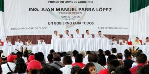 Rinde su Primer Informe el presidente municipal de José María Morelos, Juan Manuel Parra López