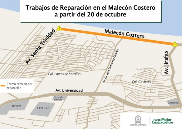 COATZA CIRCULACION EN EL MALECON
