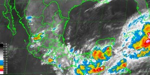 Remanente de la depresión tropical mantendrá lluvias en el Sur, Sureste y Península de Yucatán