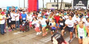 Participan en Coatzacoalcos más de mil 400 personas en la tercera Gran Carrera por la Vida