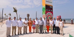 Inaugura Javier Duarte Plaza de los Juegos Centroamericanos en Coatzacoalcos
