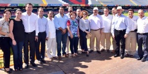 Evalúa gobernador Javier Duarte trabajos previos a la inauguración de los JCC 2014