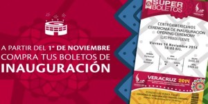 01 de noviembre inicia venta de boletos para ceremonia de inauguración de los JCC
