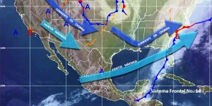 Lluvias en el Sureste y temperaturas frías en gran parte de México