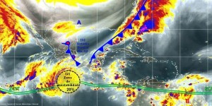 El frente frio 12 originara lluvias intensas en Chiapas y Tabasco