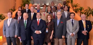 Recibe gobernador Javier Duarte al Comité Ejecutivo de la Odecabe