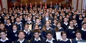 Inician niños embajadores de Veracruz recorrido por la Ruta de la Insurgencia