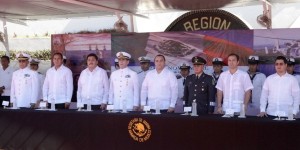 Encabeza el gobernador la Ceremonia Cívica por el “Día de la Armada de México”, en Isla Mujeres