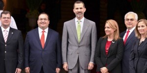 Recibe gobernador Javier Duarte al Rey de España