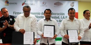 Procuraduría General de Justicia de Quintana Roo firma convenio con el Nacional Monte de Piedad
