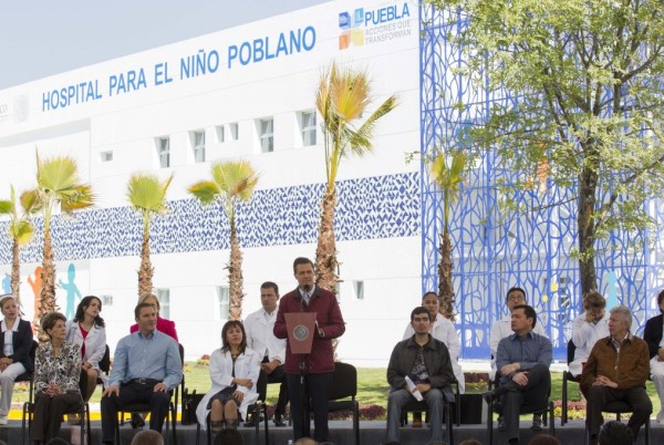 HOSPITAL DEL NIÑO POBLANO INAGURA EPN Y GOBERNADOR MORENO VALLE