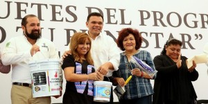 Encabeza el Gobernador de Yucatán primera entrega de «Pintando tu bienestar