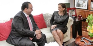 Se reúne el Gobernador Roberto Borge y la Secretaria Federal de Turismo, Claudia Ruiz Massieu