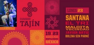 Carlos Santana y leyendas del rock mexicano clausurarán Cumbre Tajín 2015