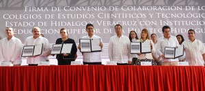 Firma CECYTEV convenios de colaboración con universidades hidalguenses