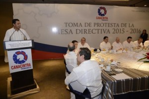 Reconoce presidente nacional de CANACINTRA liderazgo del gobernador Arturo Núñez