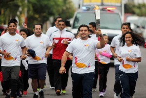 Todo un éxito el recorrido de la antorcha de Olimpiada y Paralimpiada Estatal Veracruz 2015