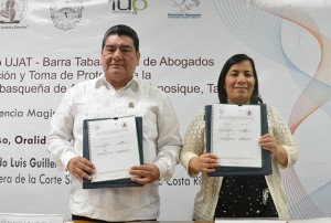 Firma UJAT convenio con la Barra Tabasqueña de Abogados
