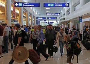 Crece más de 11 puntos porcentuales el movimiento de pasajeros en el aeropuerto de Cancún