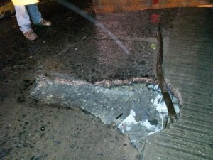 A tener precaución ante hundimiento en calles del centro en la capital de Tabasco: SAS