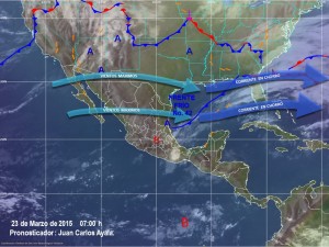 Continuaran las lluvias de fuertes a muy fuertes en el Centro, Oriente y Sureste de México