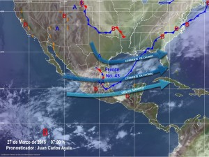 Continuaran las lluvias intensas en Veracruz, Oaxaca, Tabasco, Campeche y Chiapas