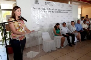 Inaugura Mariana Zorrilla de Borge campamento de CONAFE en Tulum, Quintana Roo