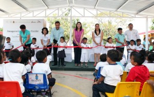 Inaugura Mariana Zorrilla de Borge domos en jardines de niños en Chetumal