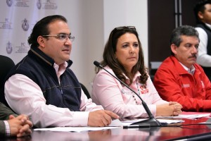 Solicita Javier Duarte Declaratoria de Emergencia para 15 municipios, por el Frente Frío número 42