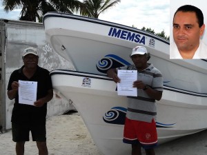 Anuncia el gobernador de Quintana Roo más motores ecológicos, embarcaciones y equipos para pescadores