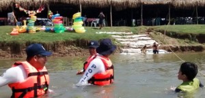 Brindan agrupamientos Marítimos y Caballería seguridad en balnearios del sur de Veracruz