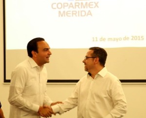 Propositivo encuentro entre Nerio Torres Arcila e integrantes de la Coparmex Mérida