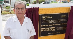 Santiago Gómez y Cámara, Maestro Distinguido en Yucatán 2015