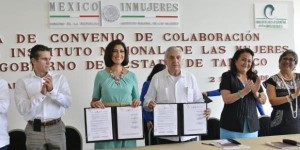 Firma Núñez convenio con Inmujeres para fortalecer política de equidad de género