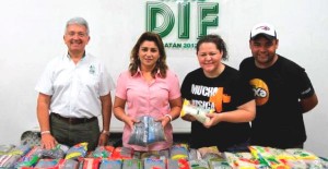 Recibe DIF Yucatán más de una tonelada de alimentos