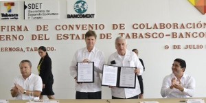 Gobierno de Tabasco y BANCOMEXT firman convenio de colaboración