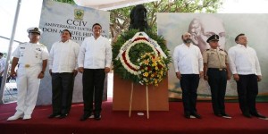 Conmemoran CCIV aniversario luctuoso de Miguel Hidalgo y Costilla en Yucatán
