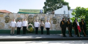 Conmemoran en Yucatán CXLIII aniversario luctuoso de Benito Juárez