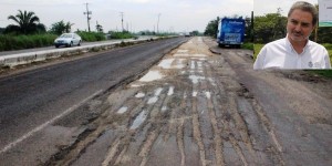 Se invertían 200 millones para rehabilitar carretera Coatzacoalcos-Minatitlán: Tomas Ruiz