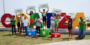 Participaron 400 competidores en Festival de Nado y Triatlón en Coatzacoalcos