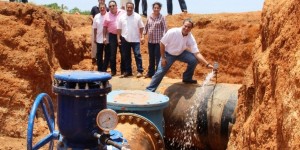Culminan trabajos de interconexión de la batería de pozos de agua de respaldo en Coatzacoalcos
