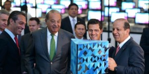 Peña Nieto y Slim Helú en la Aldea Digital