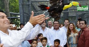 Parque Ximbal aviario y el domo de vuelo libre en Campeche