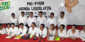 El PRI y PVEM en Campeche presentaron su agenda legislativa para la LXII legislatura