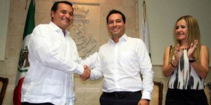 Entra Mauricio Vila y se va Renán Barrera del Ayuntamiento de Mérida