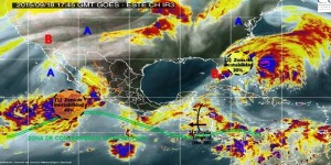 Se prevé lluvias fuertes en Veracruz, Oaxaca, Tabasco y Chiapas